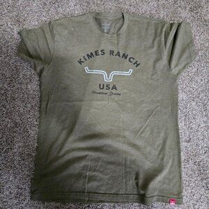 Kimes Ranch Men's Arch Logo Short Sleeve T-Shirt - Medium Olive Green
